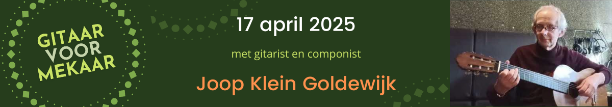 Joop Klein Goldewijk bij Gitaar voor Mekaar