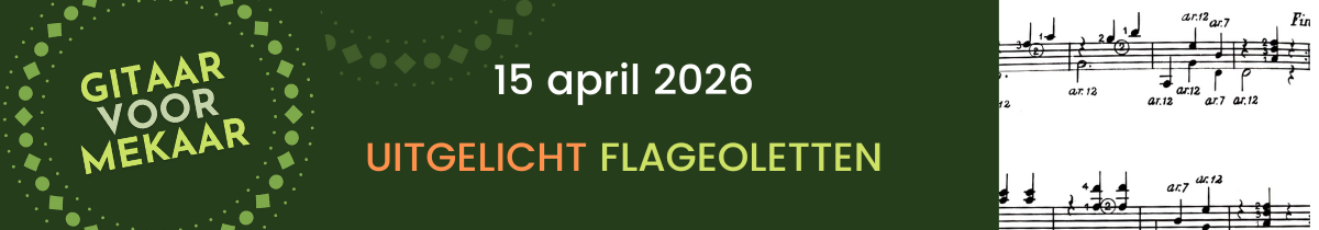 Gitaar voor Mekaar over flageoletten