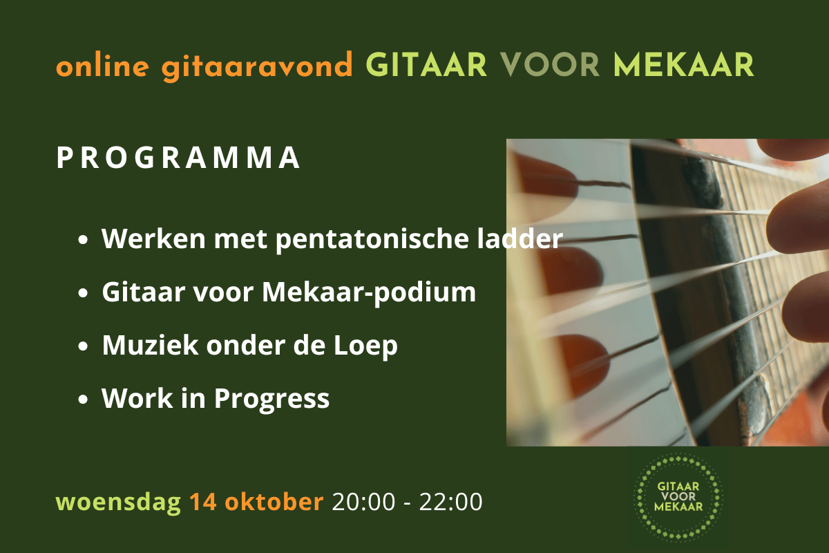 online gitaaravond Gitaar voor Mekaar